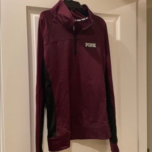 Pink 3/4 zip sweatshirt